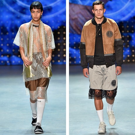 Two male models wearing Astrid Andersen sporting collaboration with RBIS 
