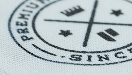 woven label up close