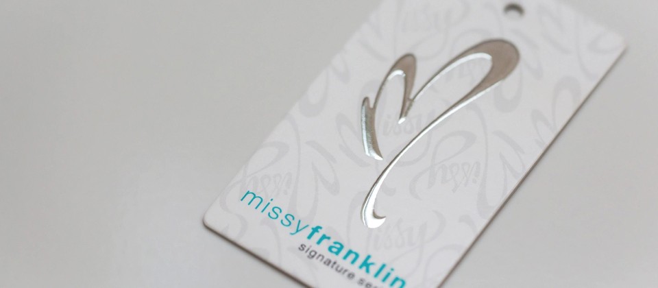 Missy Franklin branded hangtag